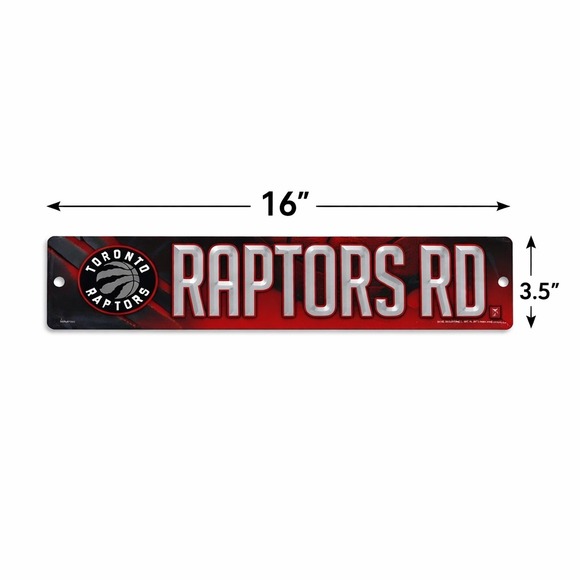 Toronto Raptors Rd Street Sign NBA Wall Decor 16 Inch - Picture 3 of 3